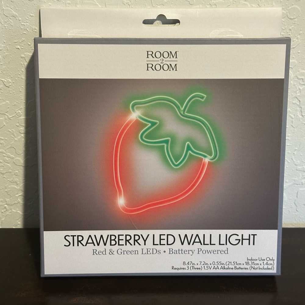 NEW Strawberry led wall light